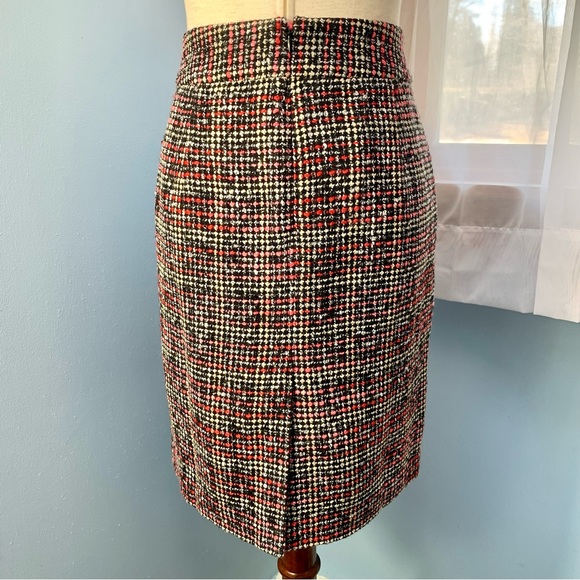 NWT Banana Republic Vermillion Tweed Pencil Skirt - Picture 4 of 9